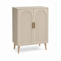 Sideboard mit 2 Türen Beige MDF rechteckig 80 x 40 x 100 cm