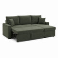 Schlafsofa mit Ausziehfunktion dunkelgrün Mikrofaser-Polyester 250 x 155 x 90 cm