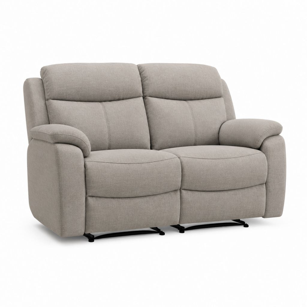 2-Sitzer Relaxsofa Grau aus Polyester gerade mit 170 x 95 x 102 cm